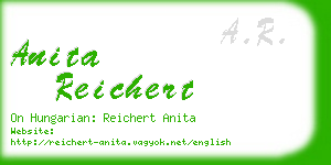 anita reichert business card